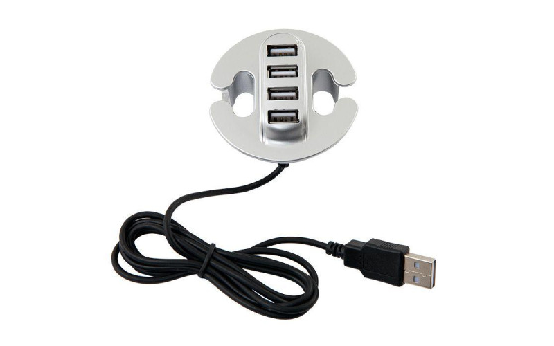 Адаптер для USB GTV сірий HB-USB-4X-80
