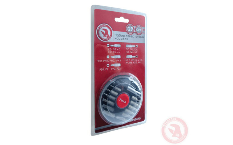 Комплект отверточных насадок 29 ед. INTERTOOL VT-0109