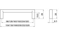 Ручка меблева Siro 2108/136PB21