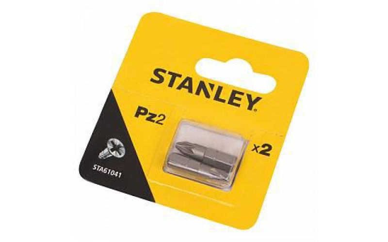 Биты Stanley Pz2 25мм, 2шт