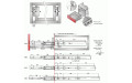Направляющие L=700 полновыдвижные 45мм шариковые Linken System Strong