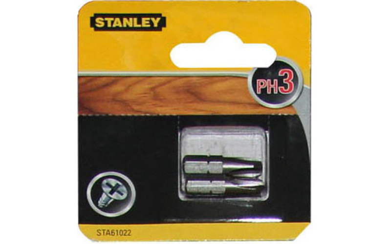 Биты Stanley Ph3 25мм, 2шт