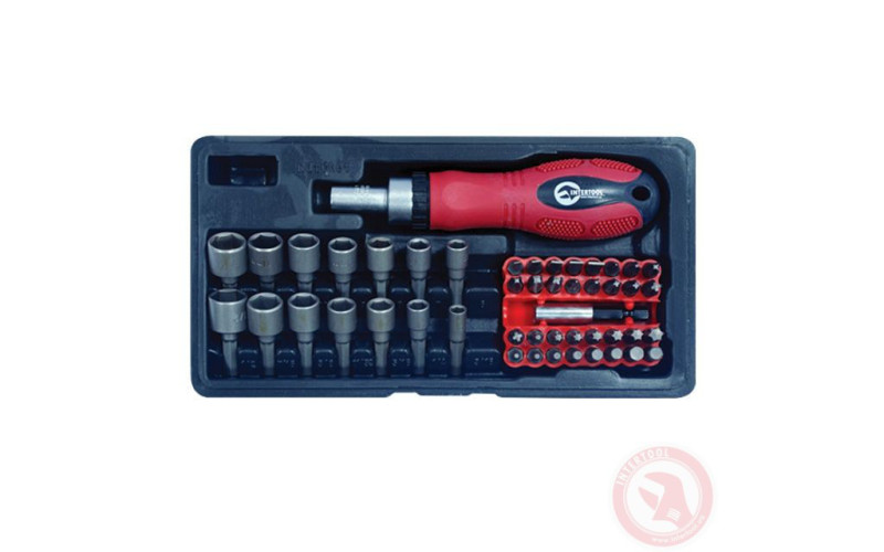 Отвертка реверсивная с комплектом насадок 48 ед. INTERTOOL HT-0441