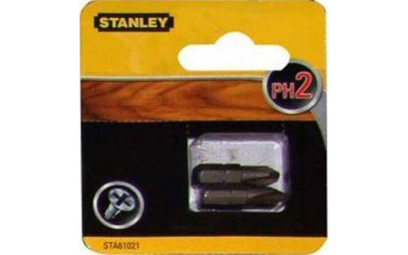 Биты Stanley Ph2 25мм, 2шт