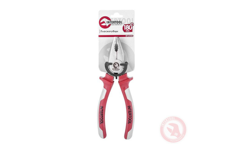 Плоскогубцы 180 мм ПРОФ. INTERTOOL HT-0105