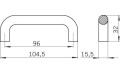 Ручка меблева Siro 563/105ZN10
